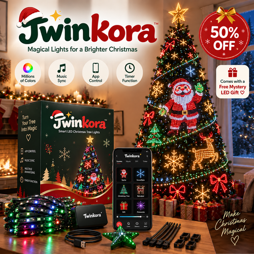Twinkora™ Smart LED Christmas Tree Lights